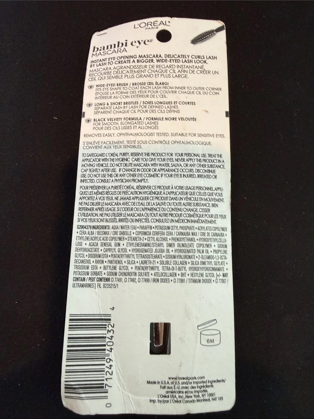 L'Oréal Bambi Eye Mascara - Blackest Black (400)